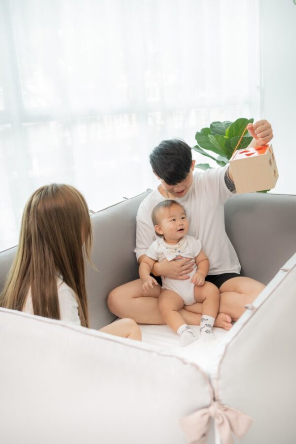 👼沙發圍床全套組(龍貓灰) - 含床褥+床圍+床圍套
