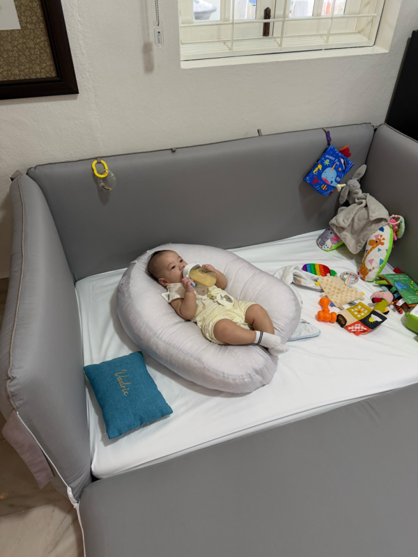 Combo for bumper bed and bean bag set
