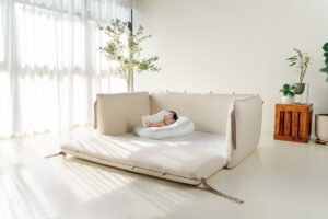 Combo for bumper bed and bean bag set