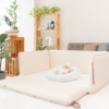 Combo for bumper bed and bean bag set