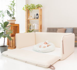 Combo for bumper bed and bean bag set