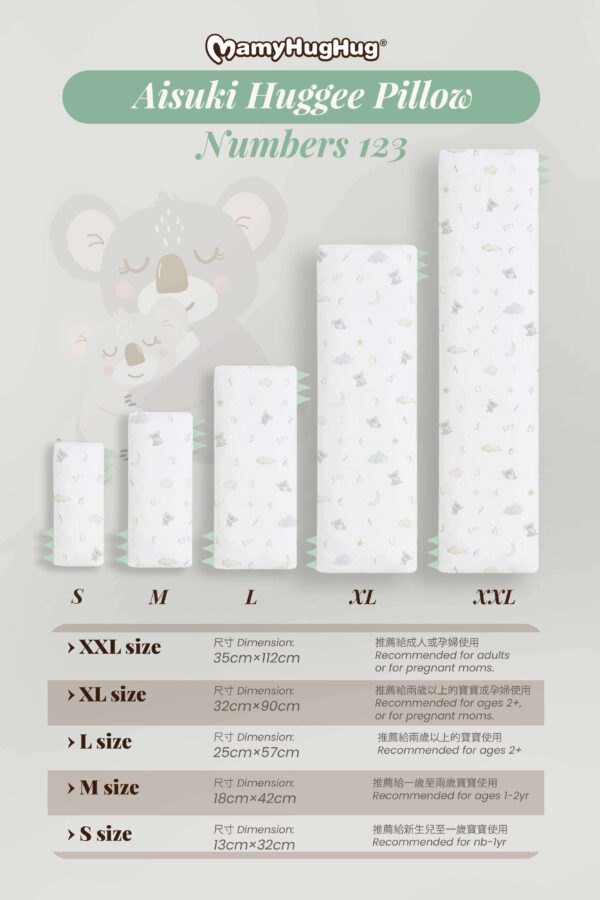 Mamyhughug Aisuki Huggee Pillow【Numbers Series】