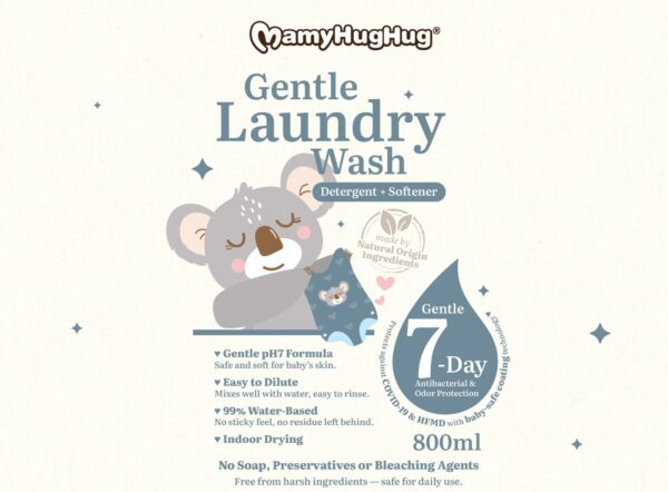 Mamyhughug Gentle Laundry Wash (Detergent + Softener)