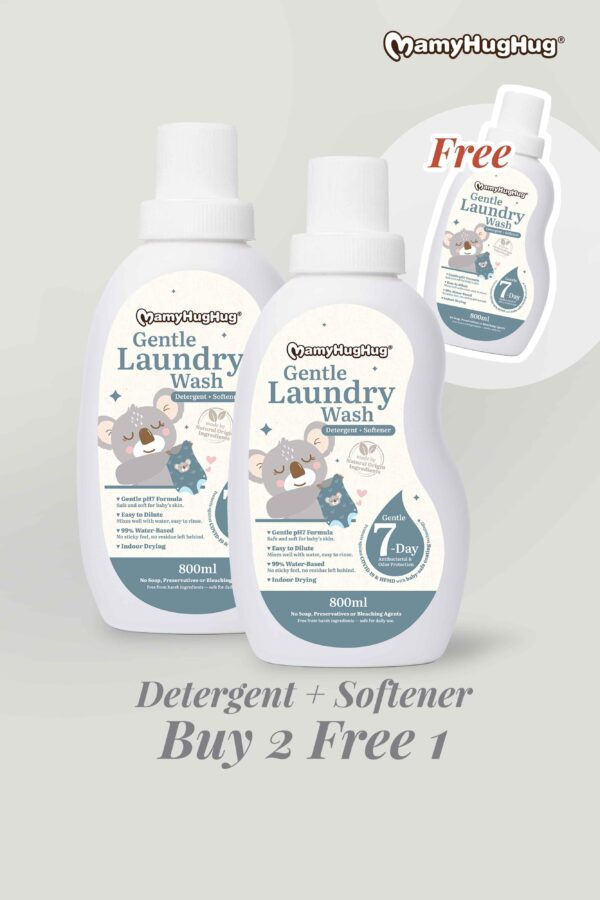 Mamyhughug Gentle Laundry Wash (Detergent + Softener)