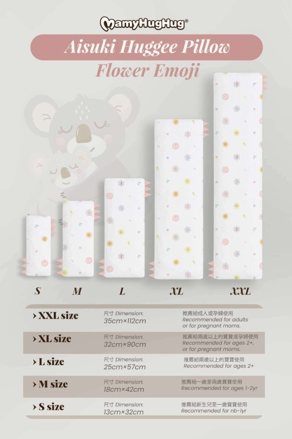 Mamyhughug Aisuki Huggee Pillow【Emoji Flower Series】